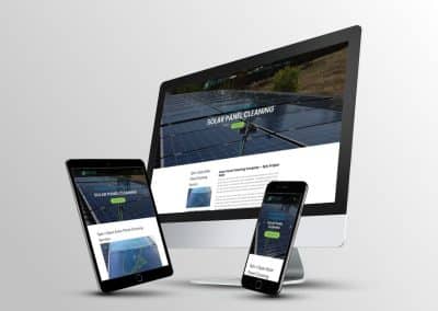 Solar cleaning business web design Brisbane